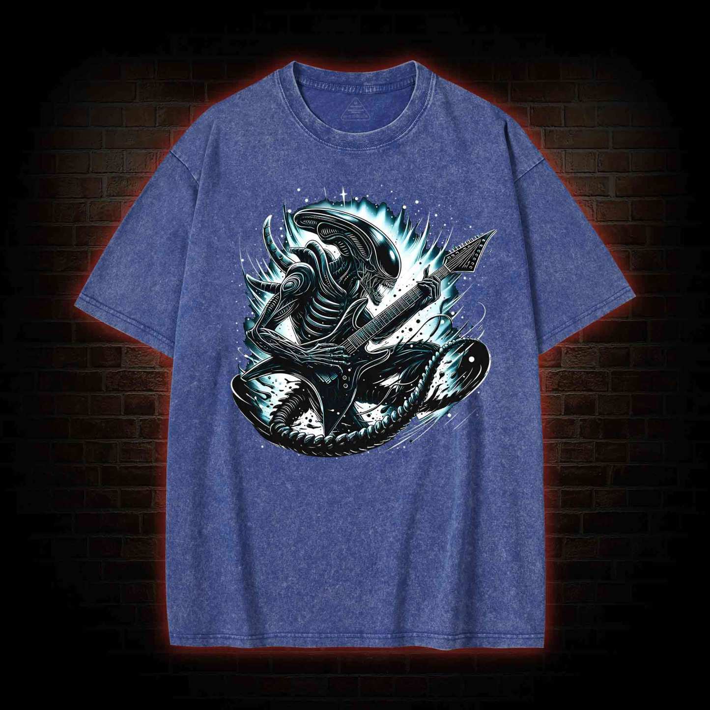 Alien Black Metal Washed T-shirt