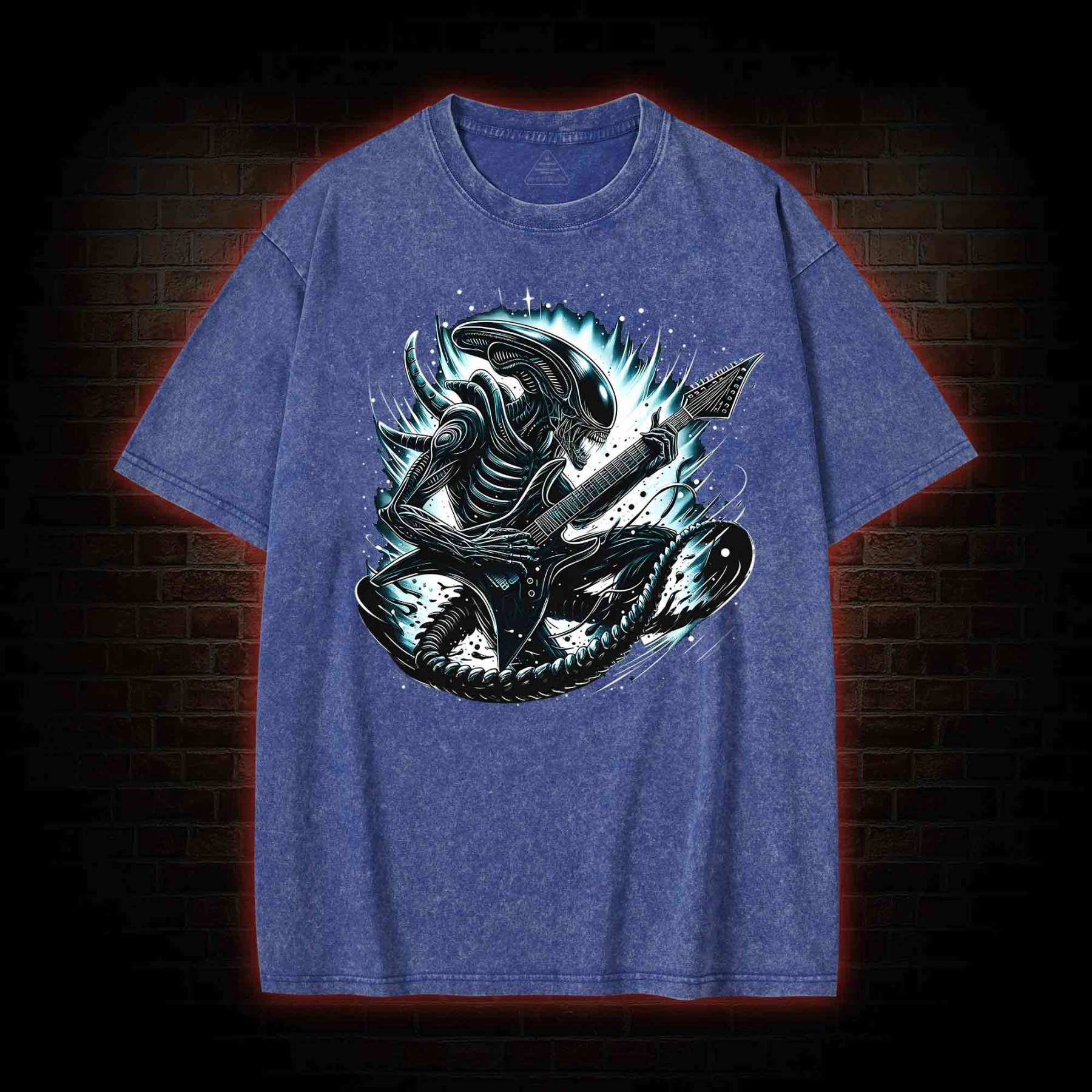 Alien Black Metal Washed T-shirt