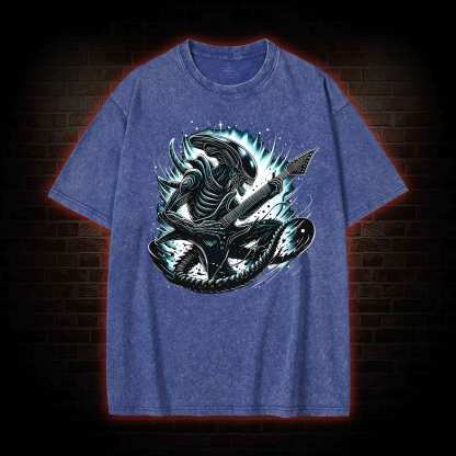 Alien Black Metal Washed T-shirt