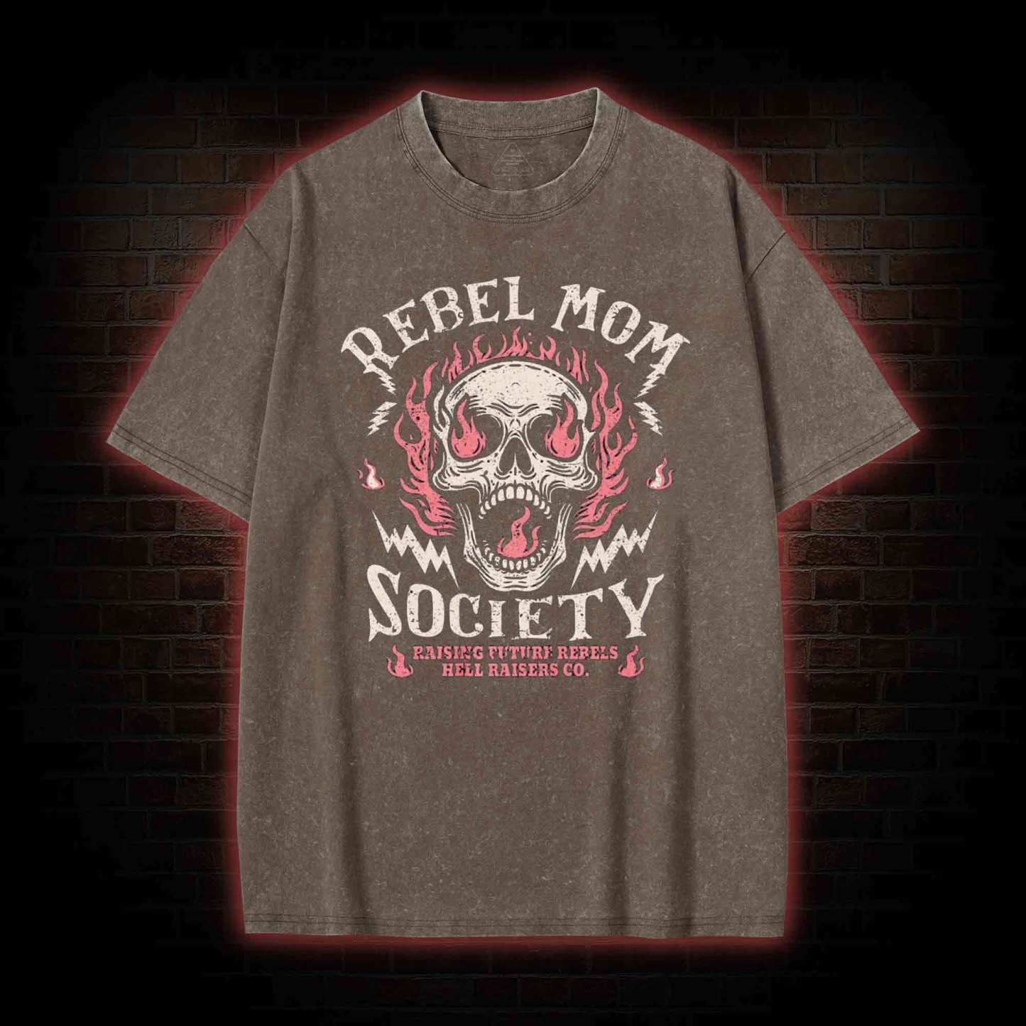 Rebel Mom Society Washed T-shirt