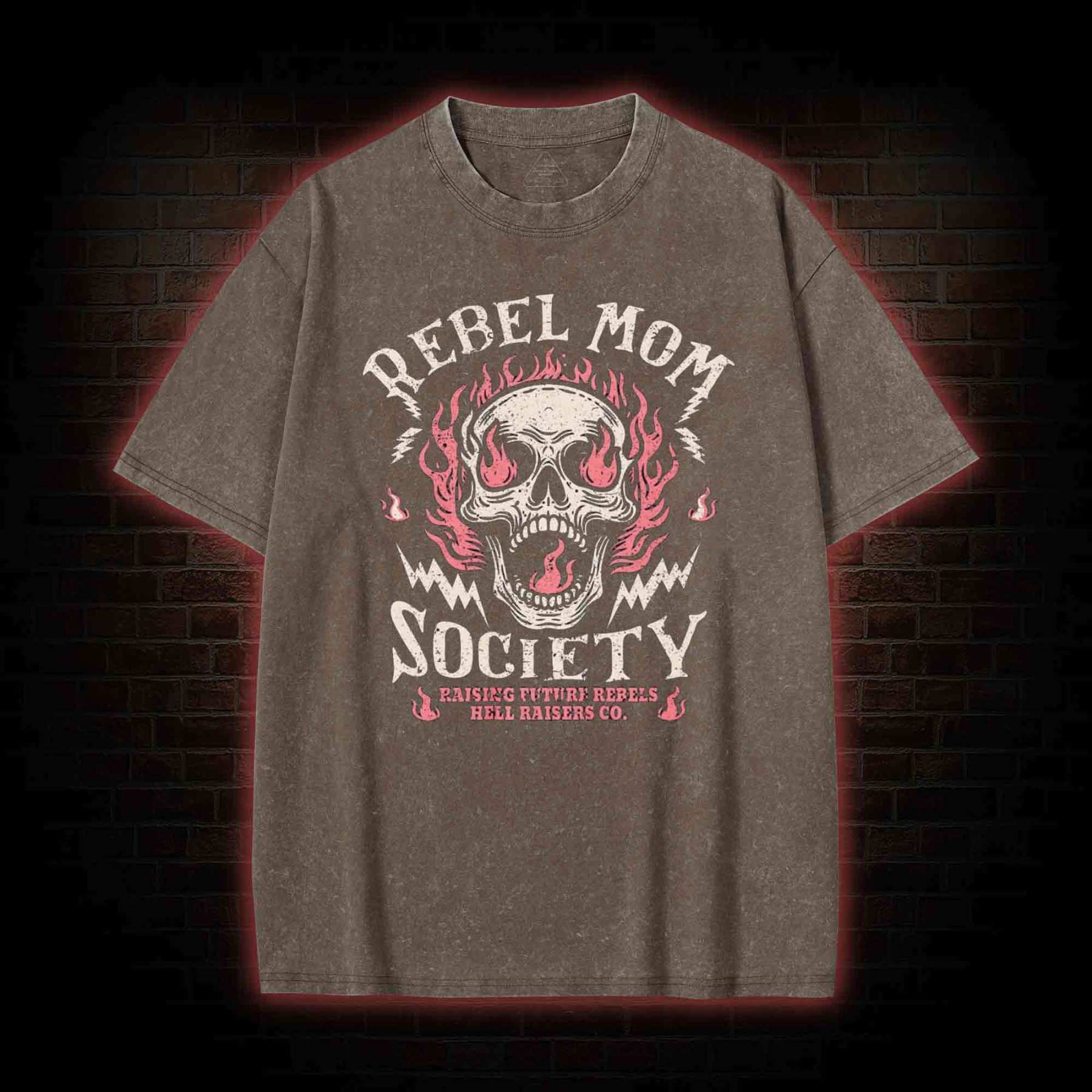 Rebel Mom Society Washed T-shirt