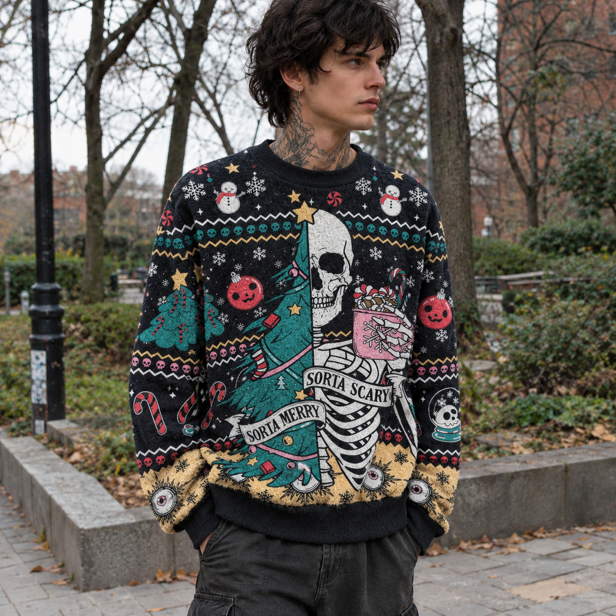 Creepy Christmas Ugly Sweatshirts
