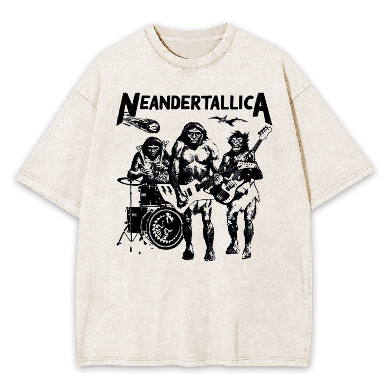 Neandertallica Vintage Rock Washed T-shirt