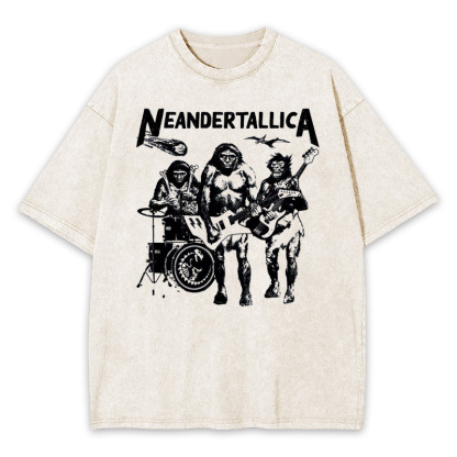Neandertallica Vintage Rock Washed T-shirt