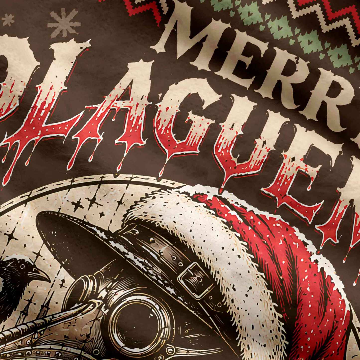 Merry Plaguemas Vintage Ugly Sweatshirts