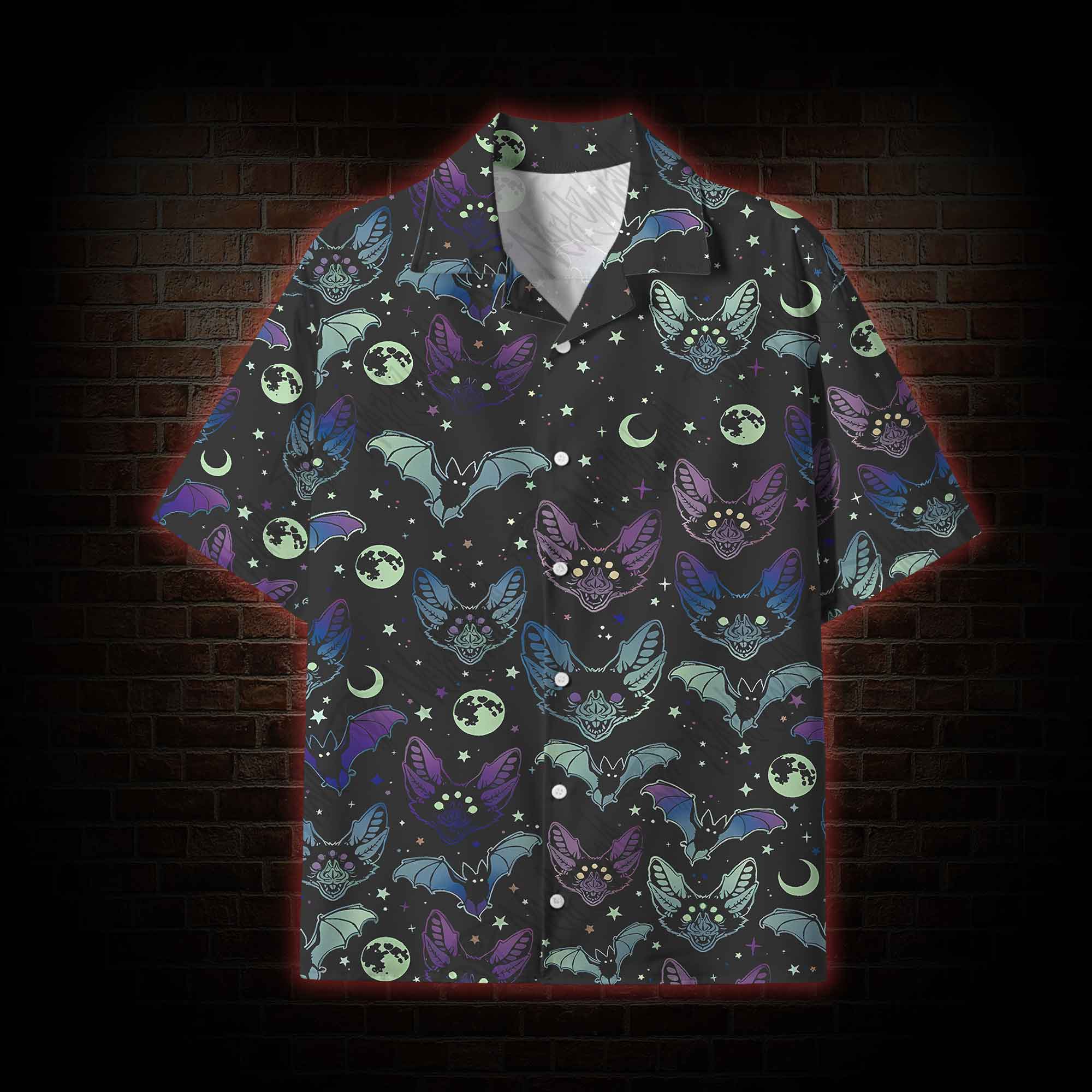  Bats Lightweight Hawaiian Shirt