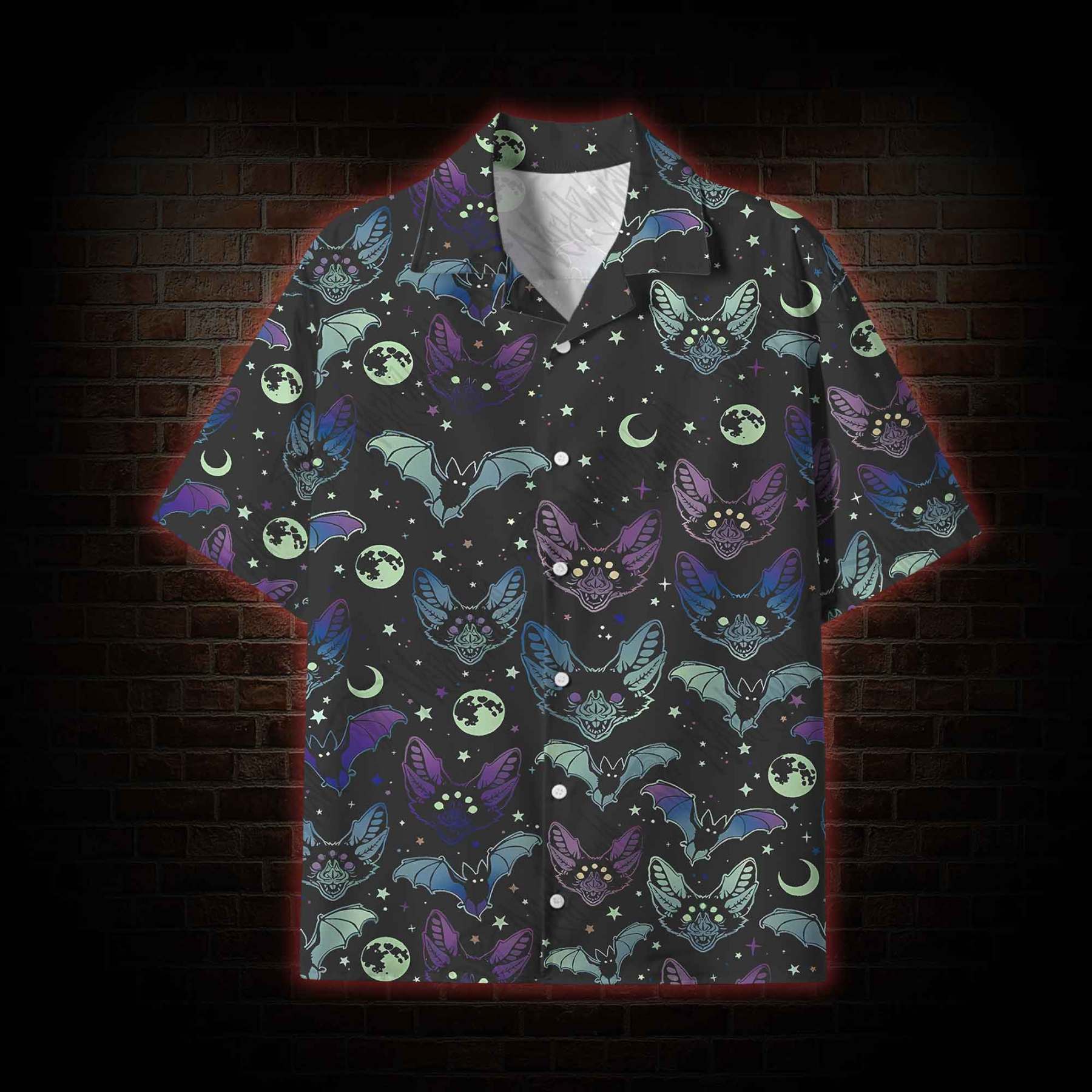  Bats Lightweight Hawaiian Shirt