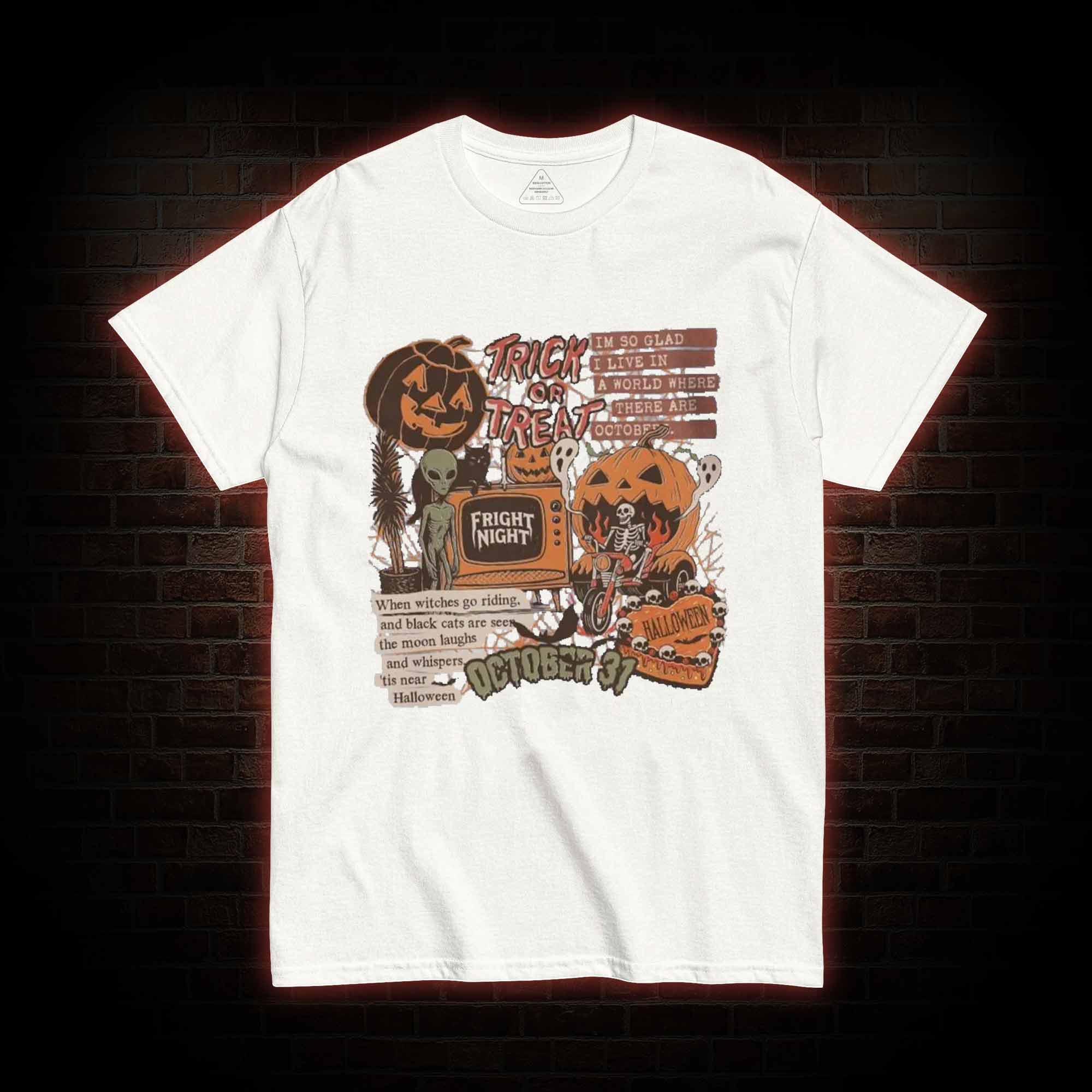 Vintage Halloween Collage T-shirt
