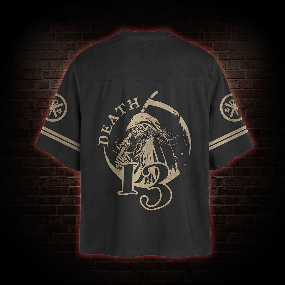 Vintage Death in Cloak Tarot Card Oversized Jersey