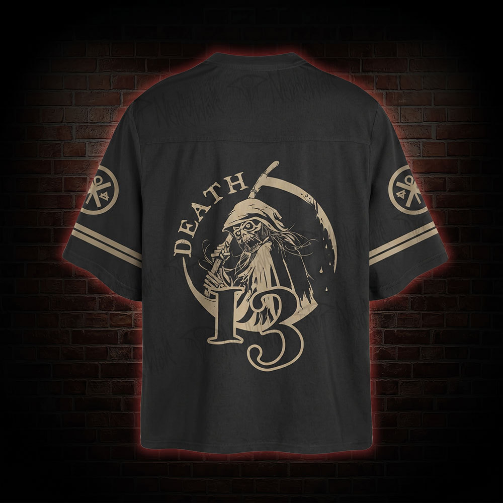 Vintage Death in Cloak Tarot Card Oversized Jersey