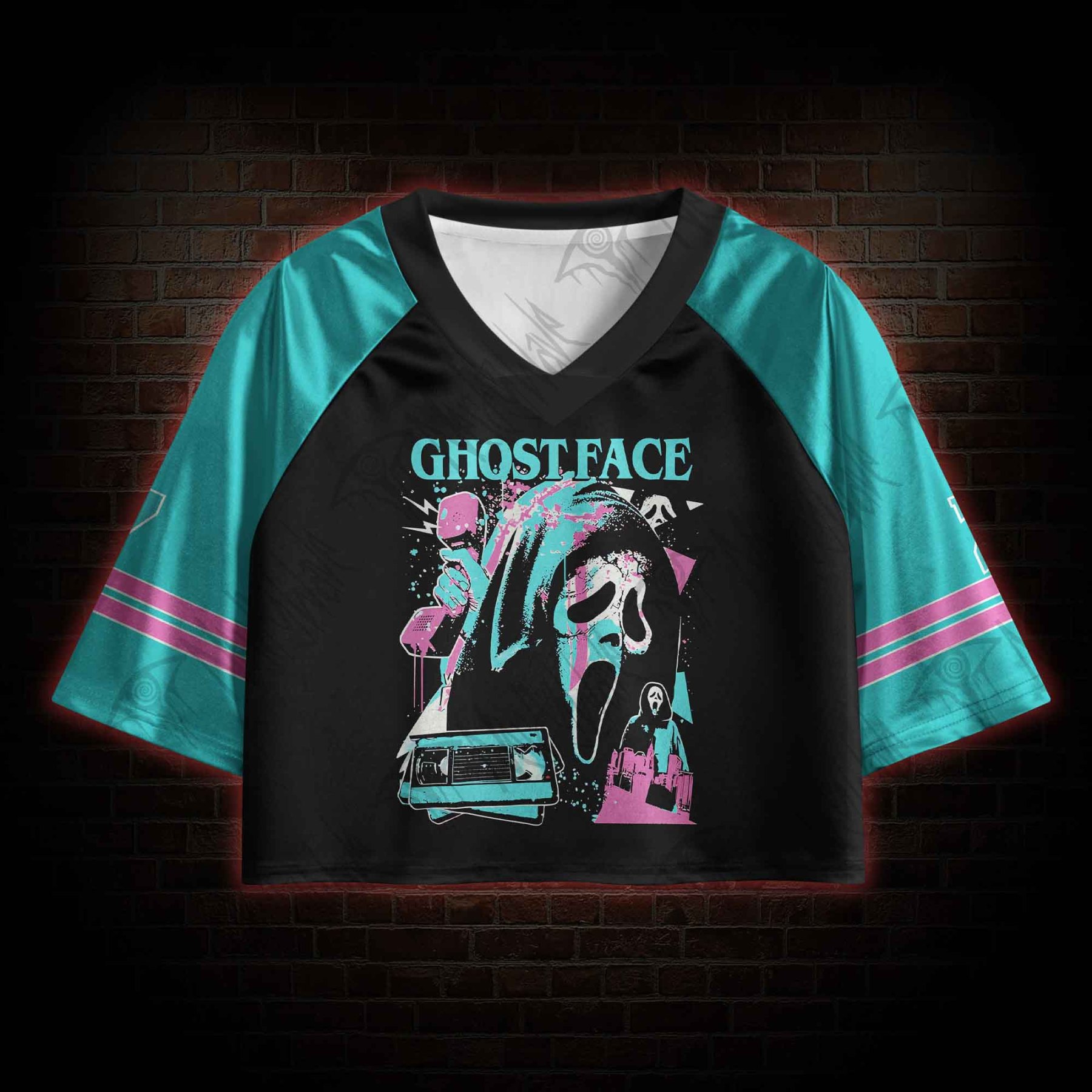 What's Your Favortie Scary Movie? Horror Crop Sports Jersey