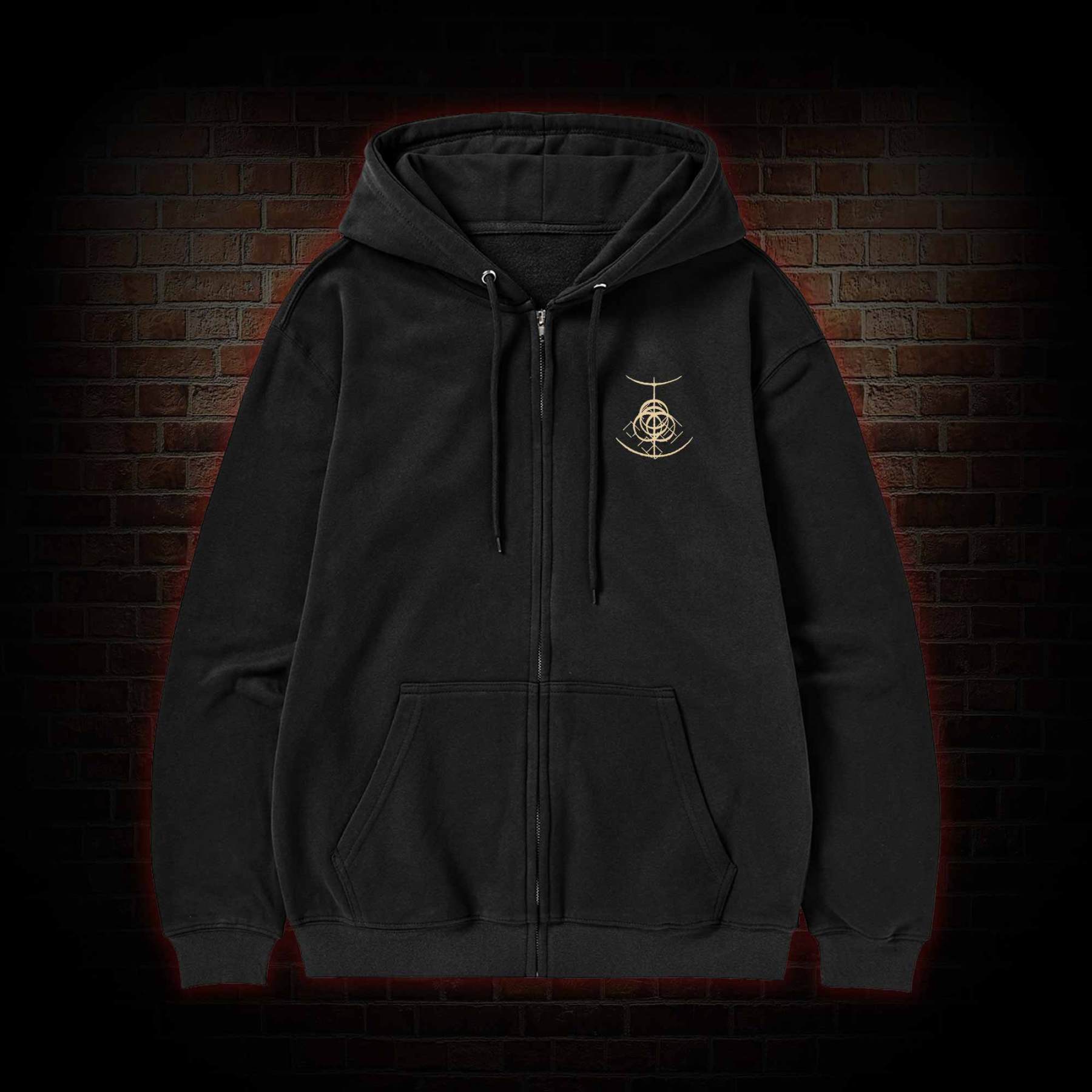 Golden Order Zipper Hoodie