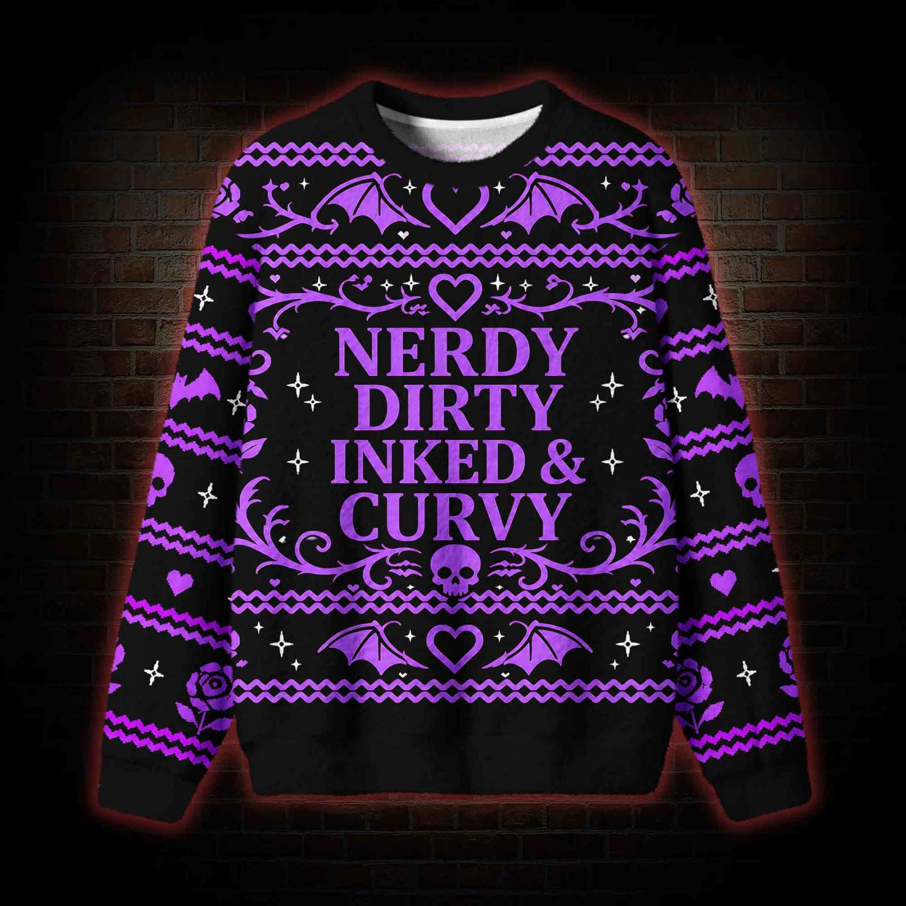 Nerdy Dirty Inked Curvy Ugly Sweatshirts
