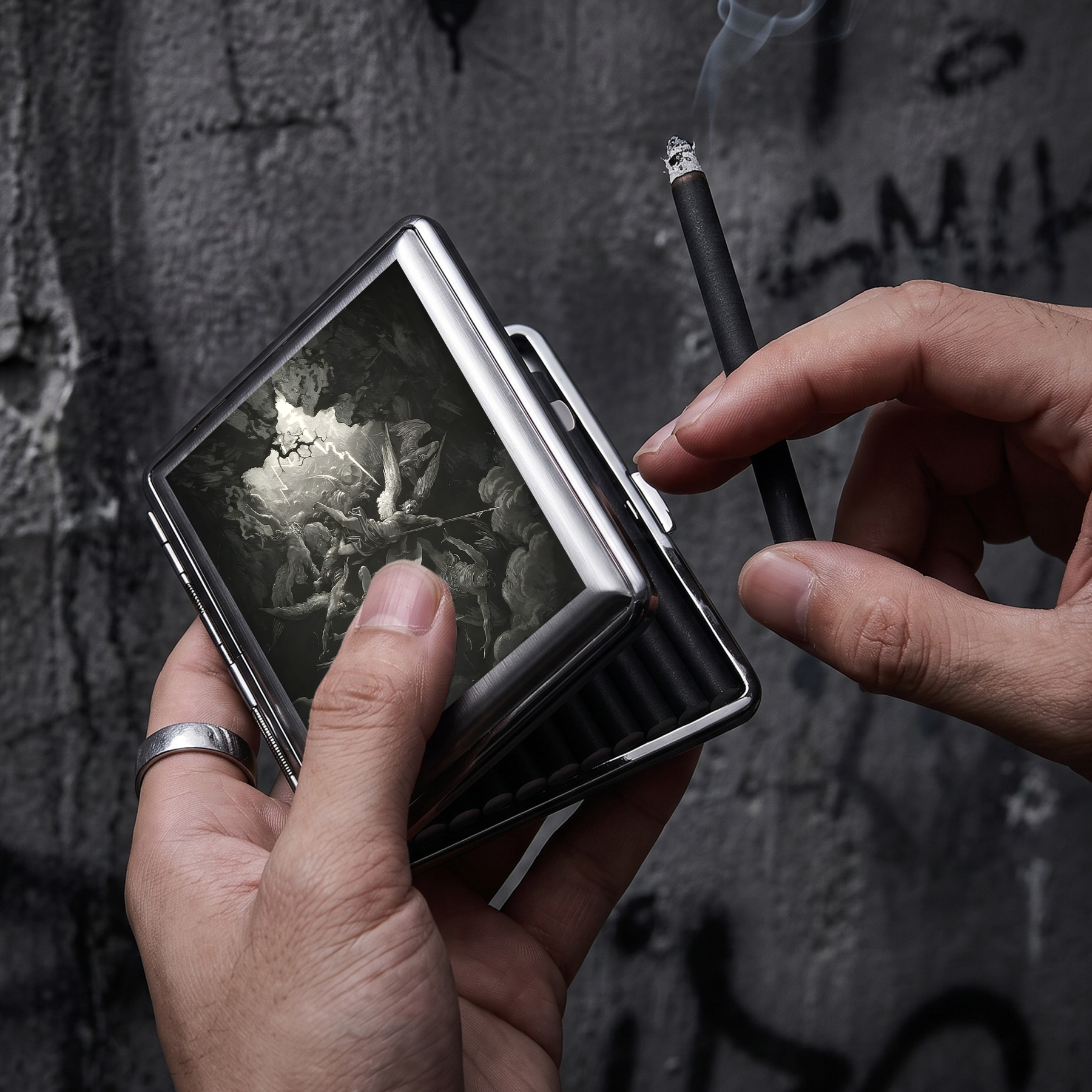The Mouth of Hell Compressed Cigarette Box