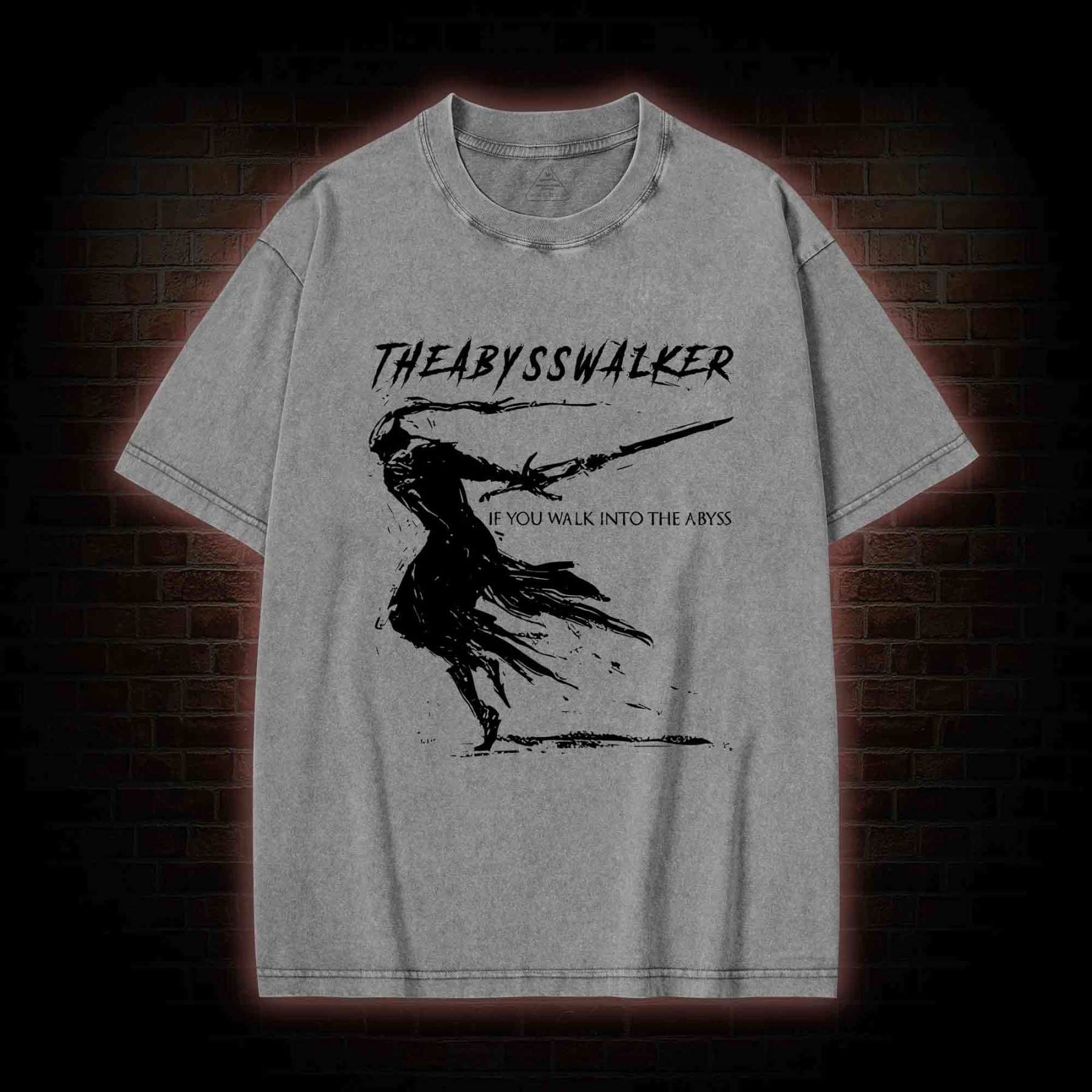Walk into The Abyss Washed T-shirt