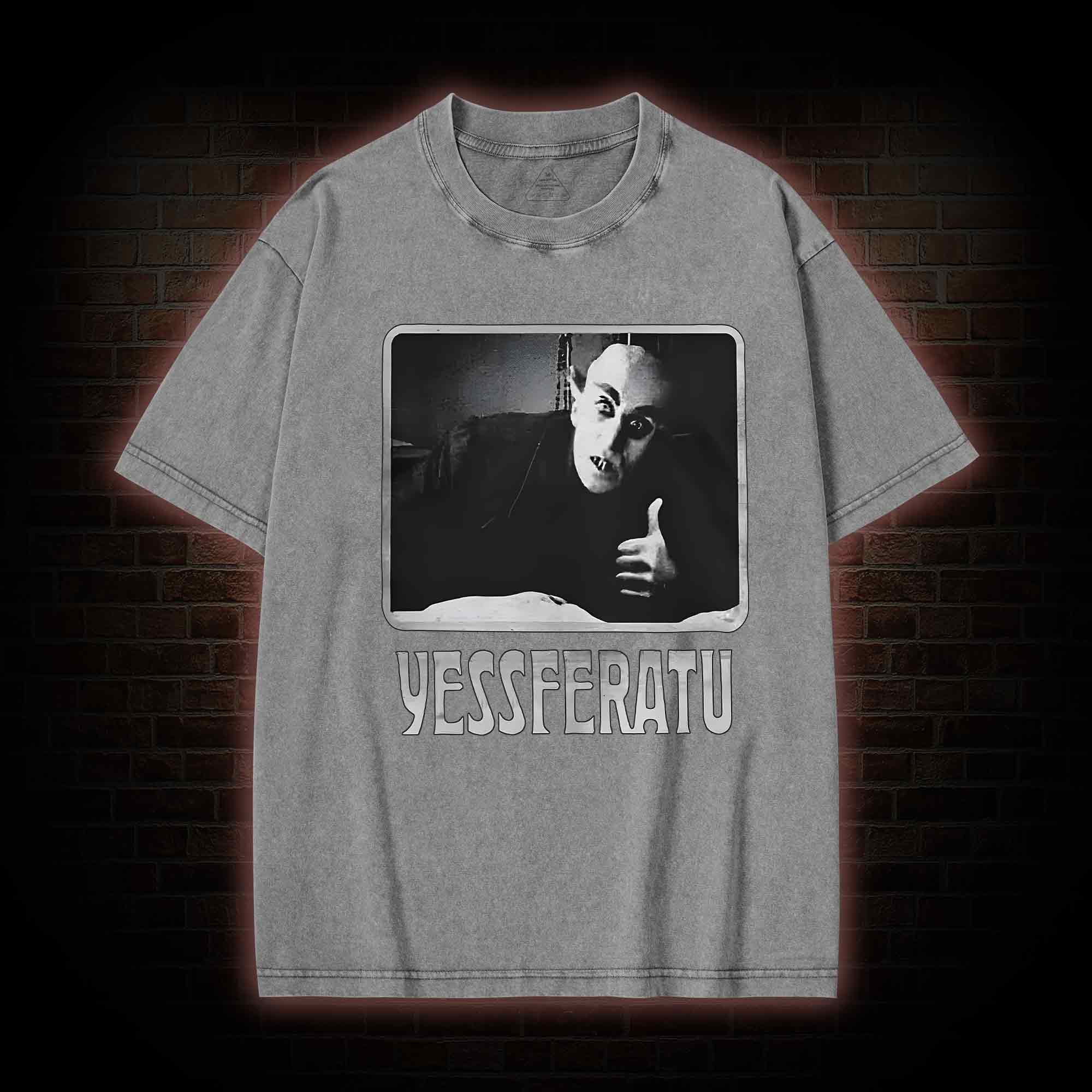 Funny Yessferatu Washed T-shirt