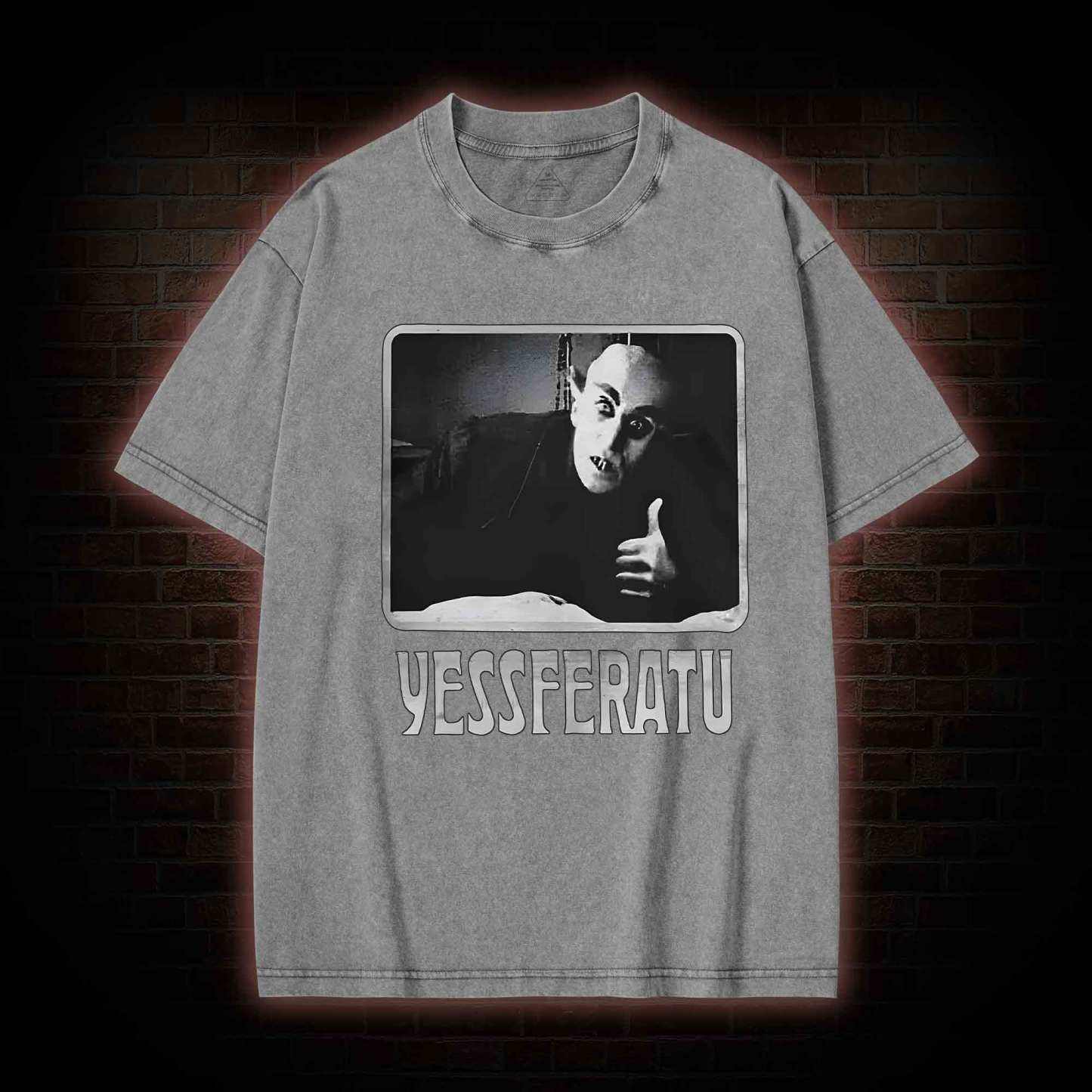 Funny Yessferatu Washed T-shirt