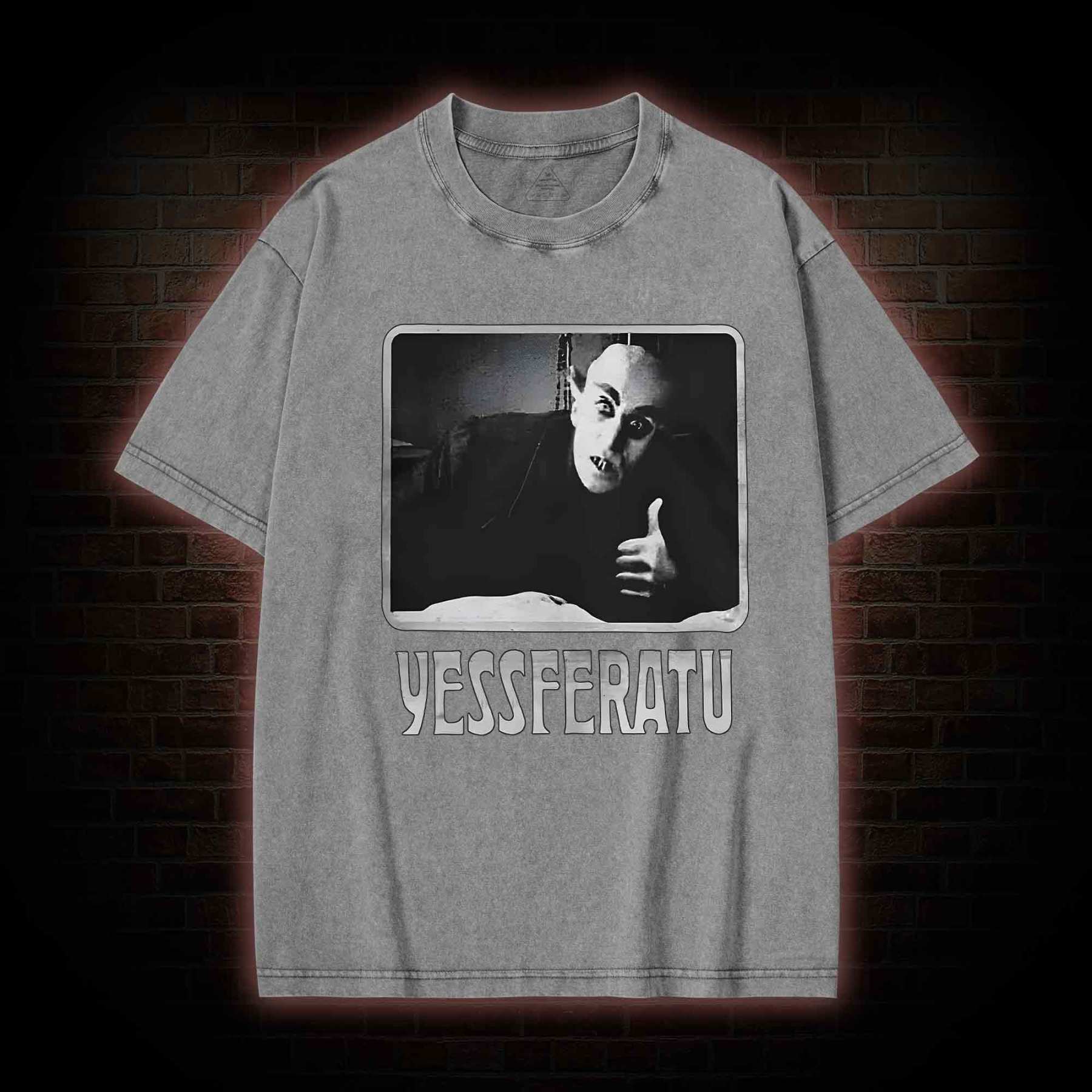 Funny Yessferatu Washed T-shirt