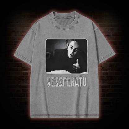Funny Yessferatu Washed T-shirt