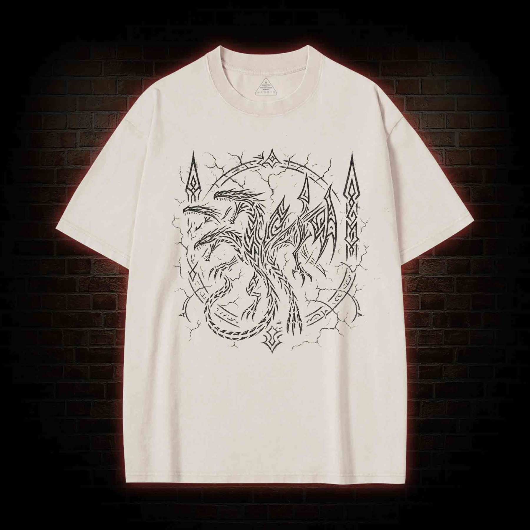 Evil Dragon Washed T-shirt
