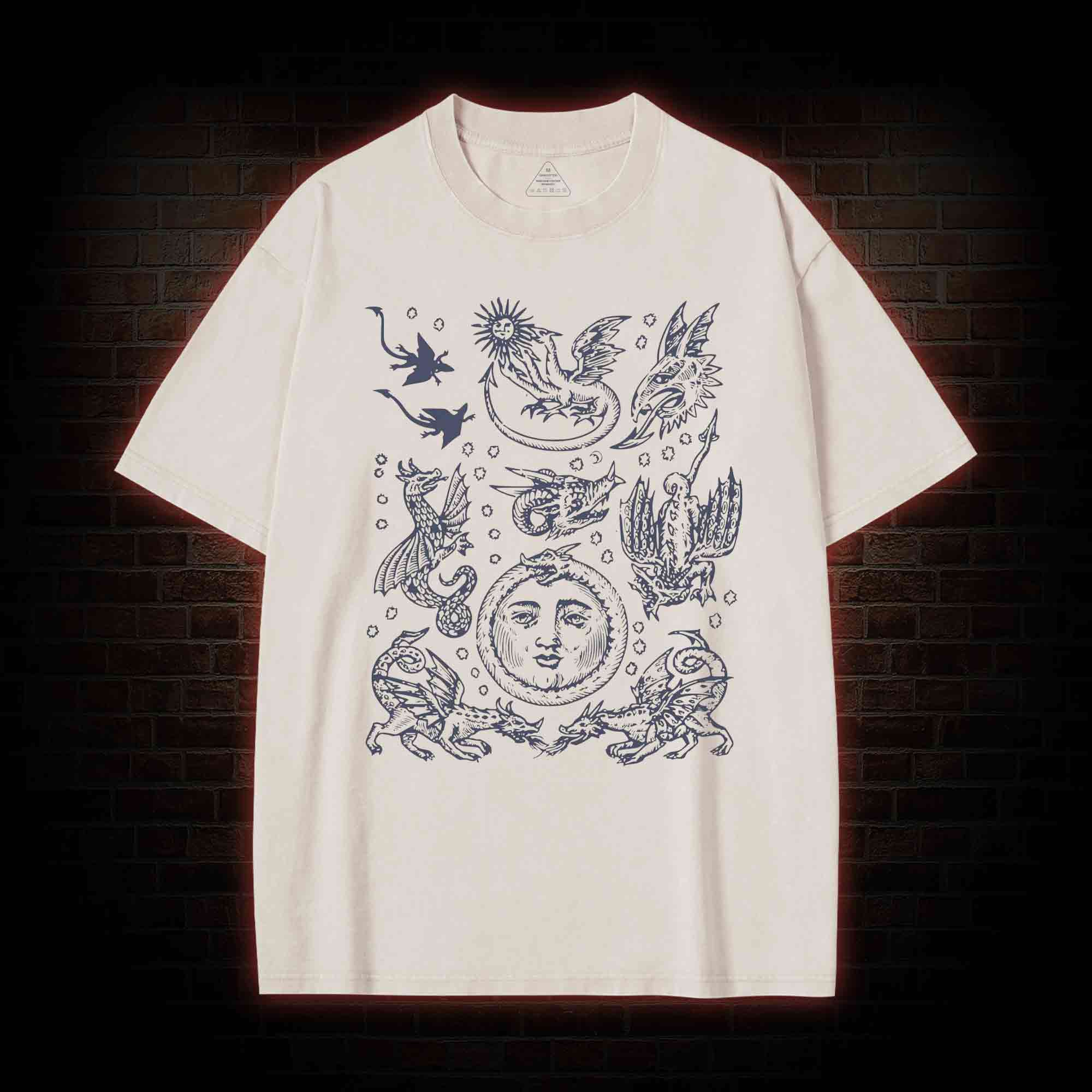 Medieval Dragons Vintage Washed T-shirt