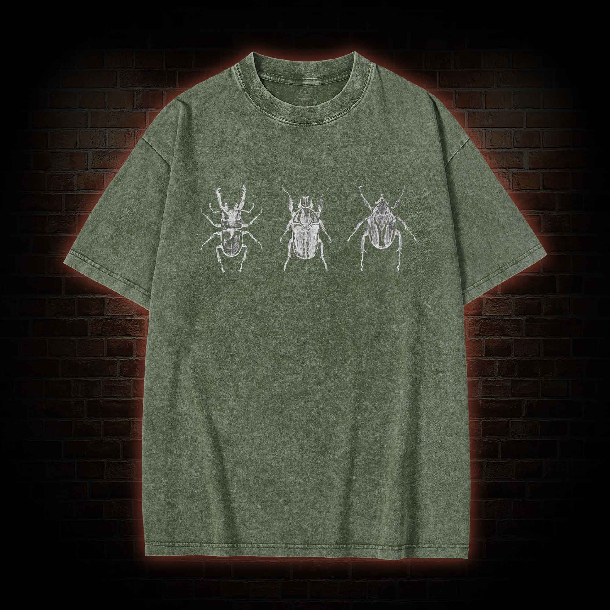 Distressed Beetle Washed T-shirt