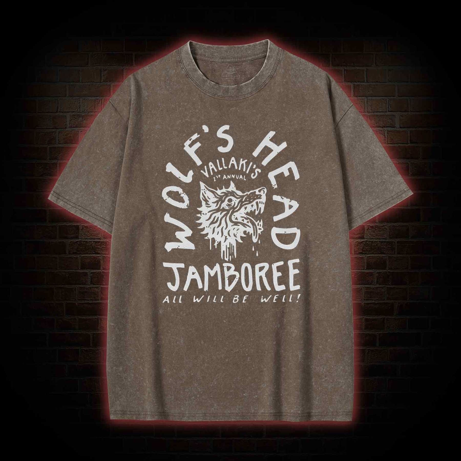 Wolf's Head Jamboree Washed T-shirt