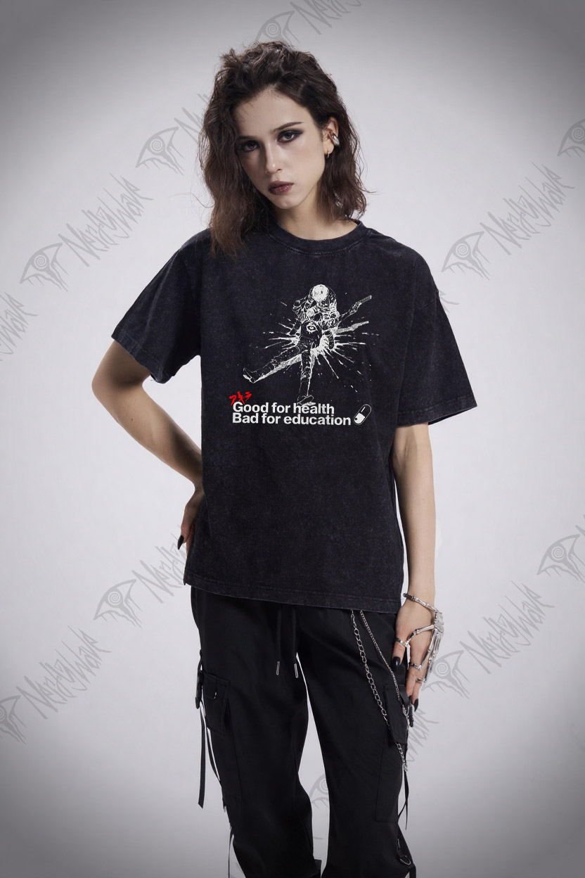 Good for Health Bad for Education Washed T-shirt