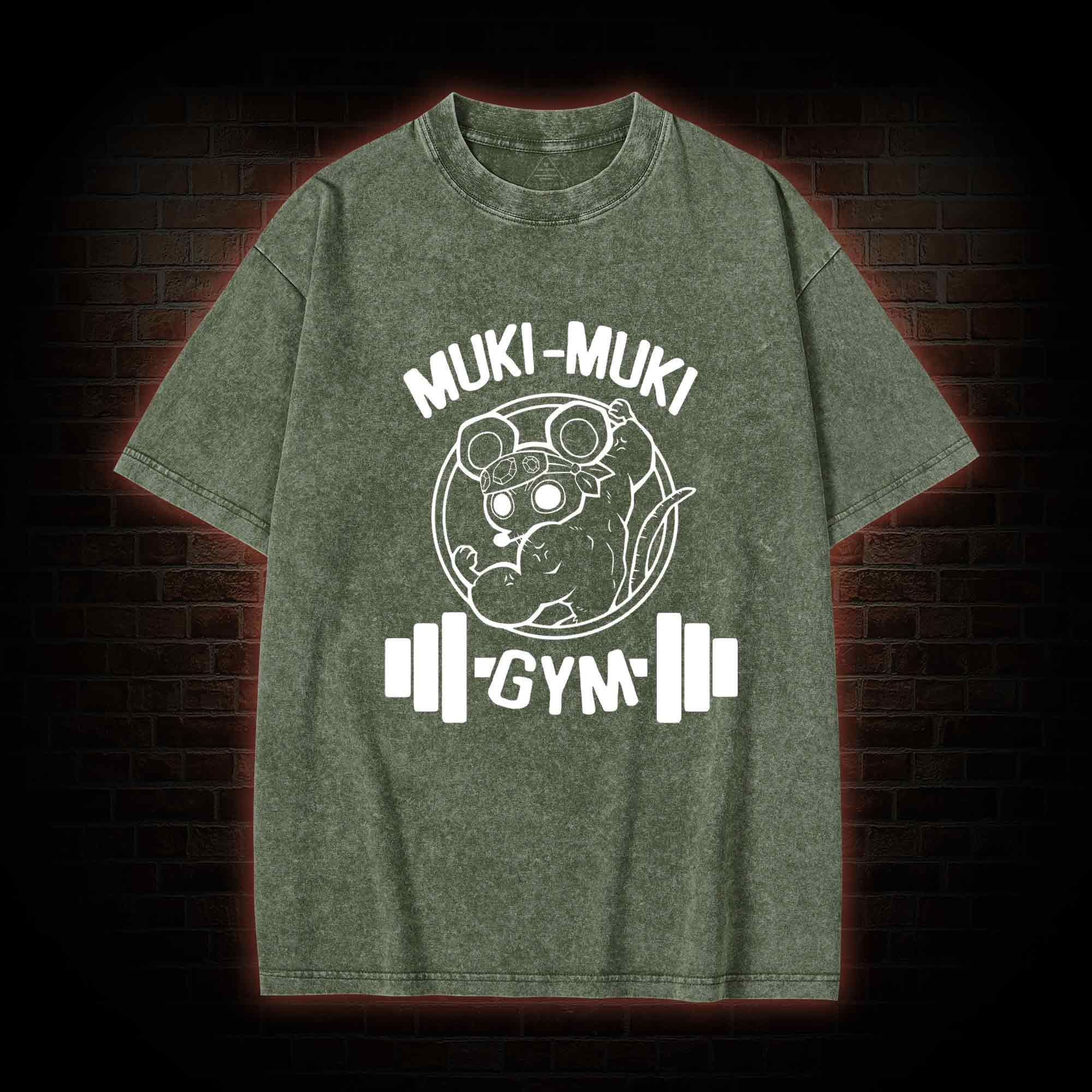 Mouse Workout Washed T-shirt