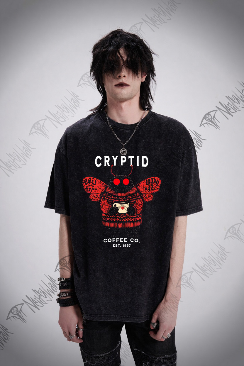 West Virginia Mothman Washed T-shirt