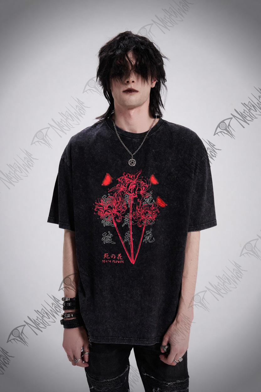 Japan Red Spider Washed T-shirt