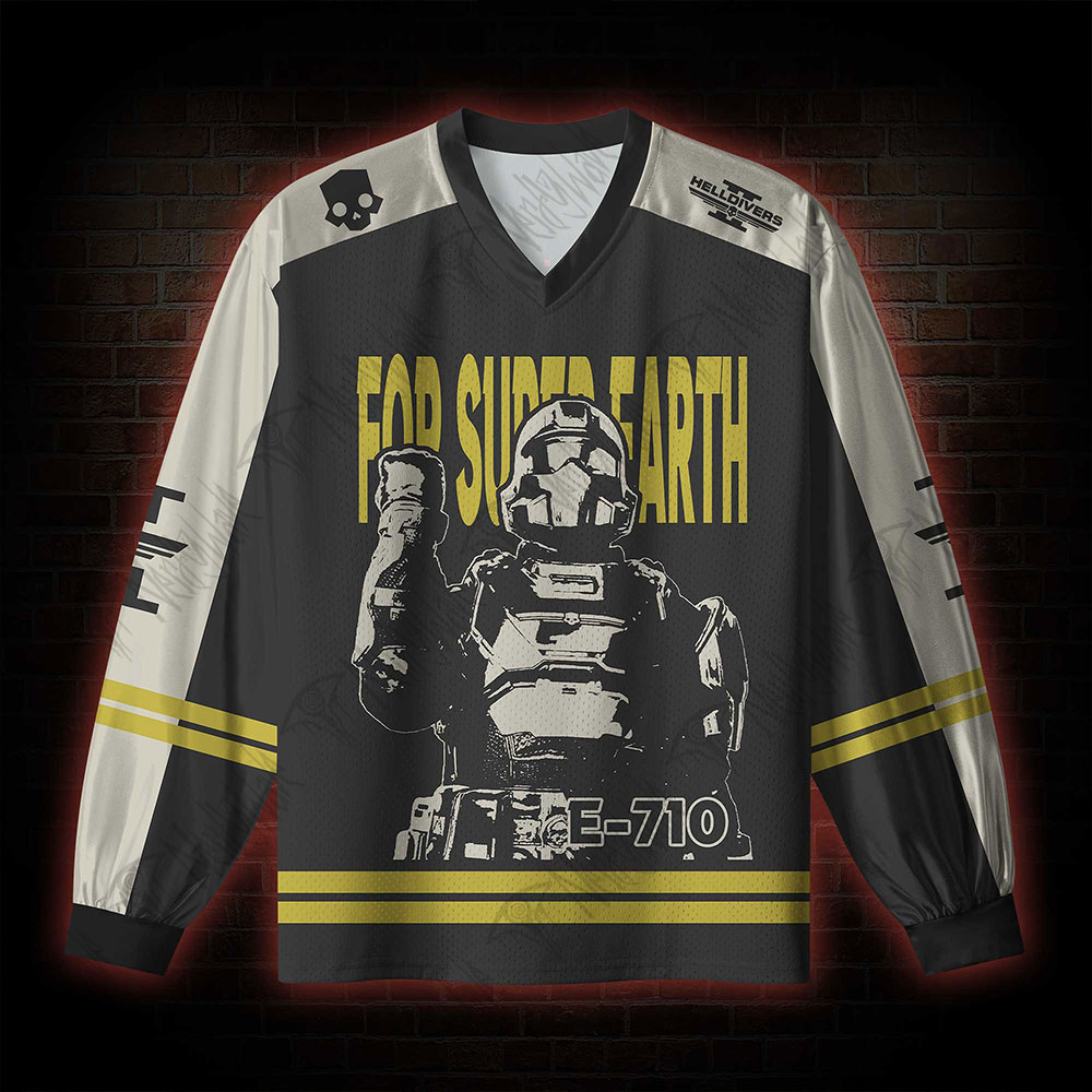 Democracy V-Neck Long Sleeve Jersey