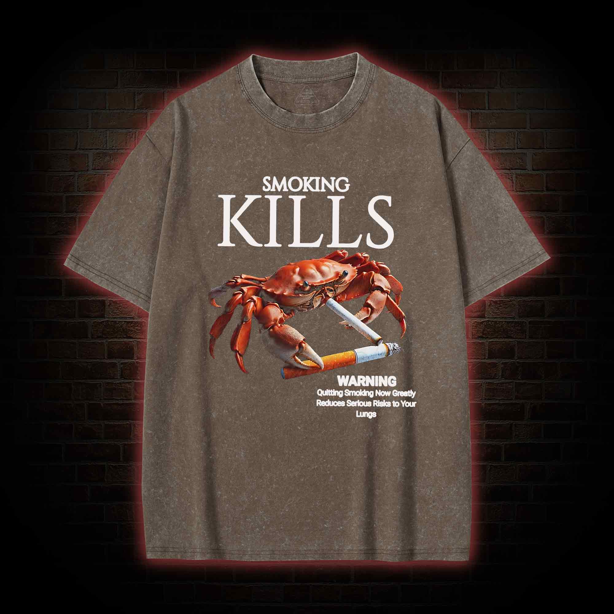 Kills Smoking Crab Washed T-shirt