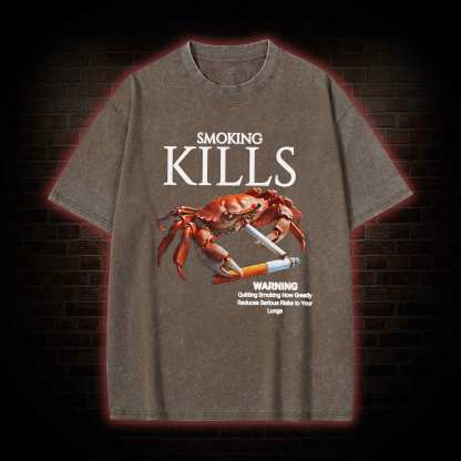 Kills Smoking Crab Washed T-shirt