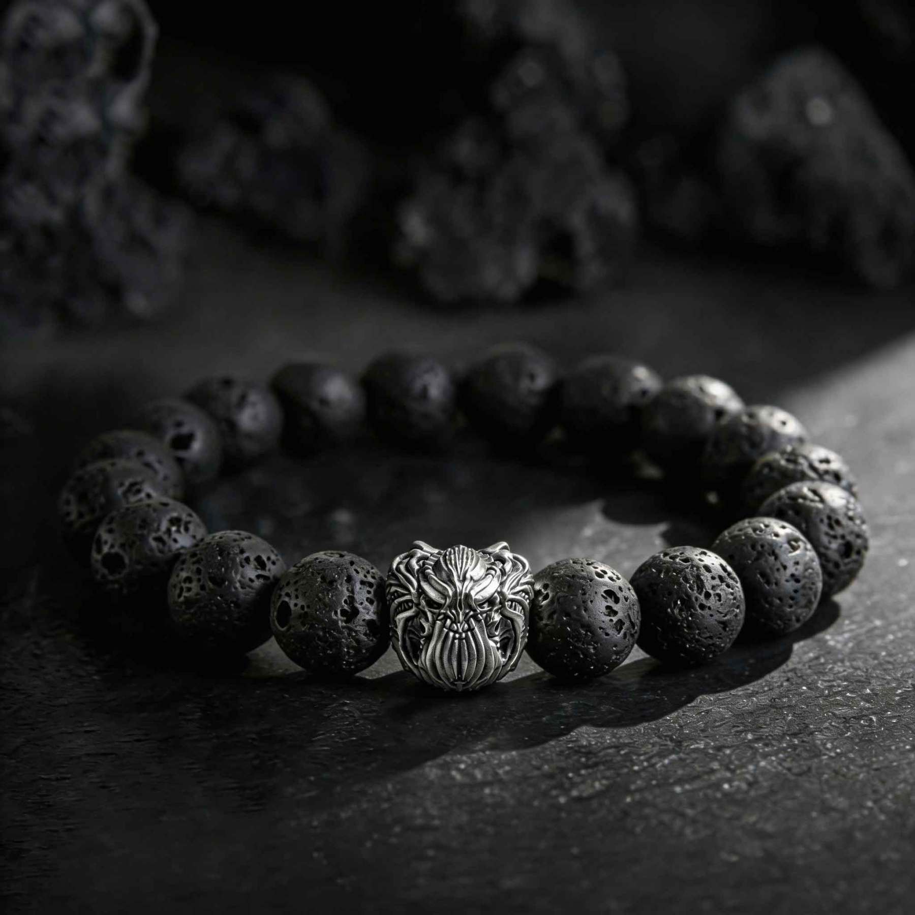 11 Lava Stone Beaded Bracelet