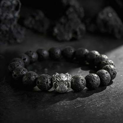 11 Lava Stone Beaded Bracelet