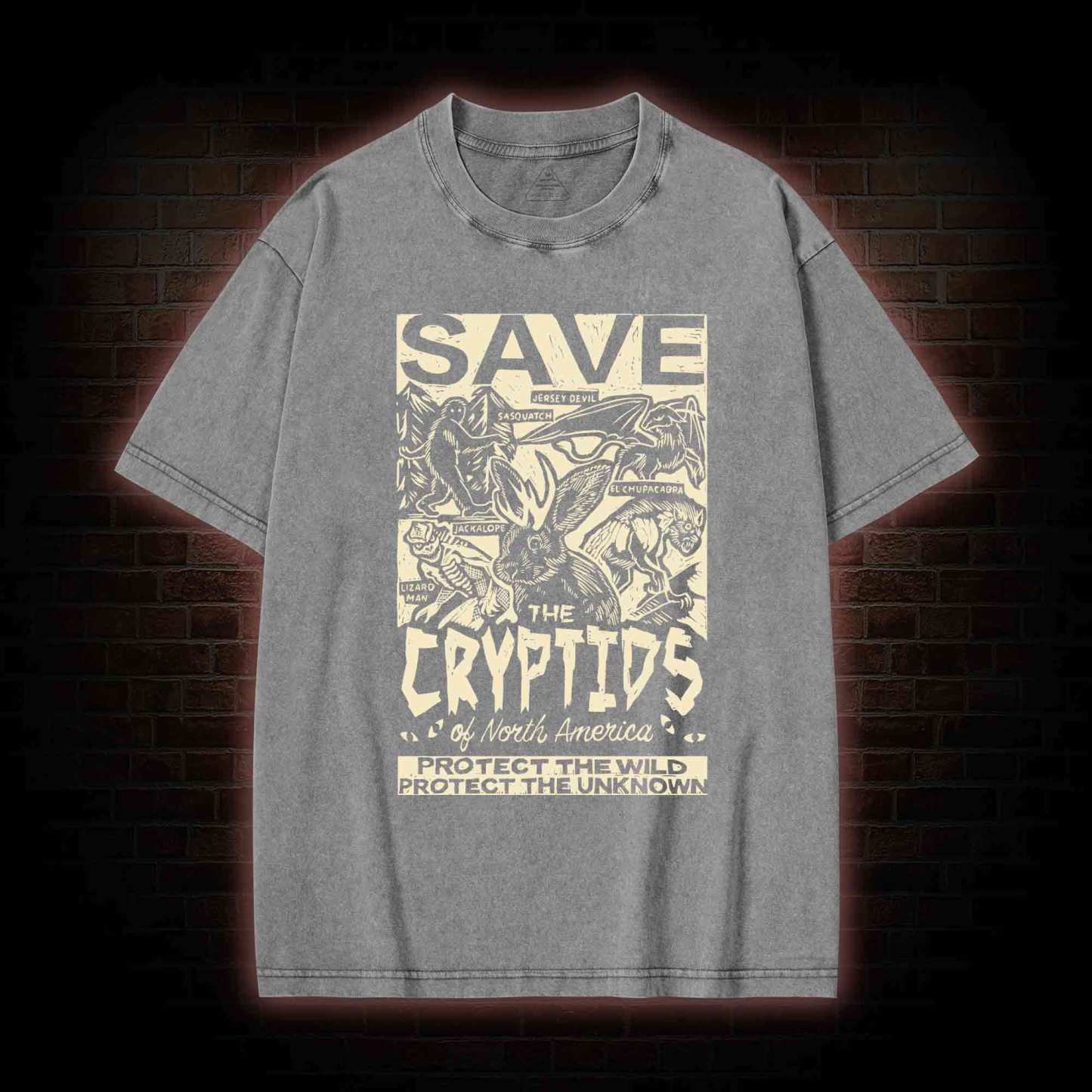 Save the Cryptids Washed T-shirt