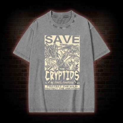 Save the Cryptids Washed T-shirt