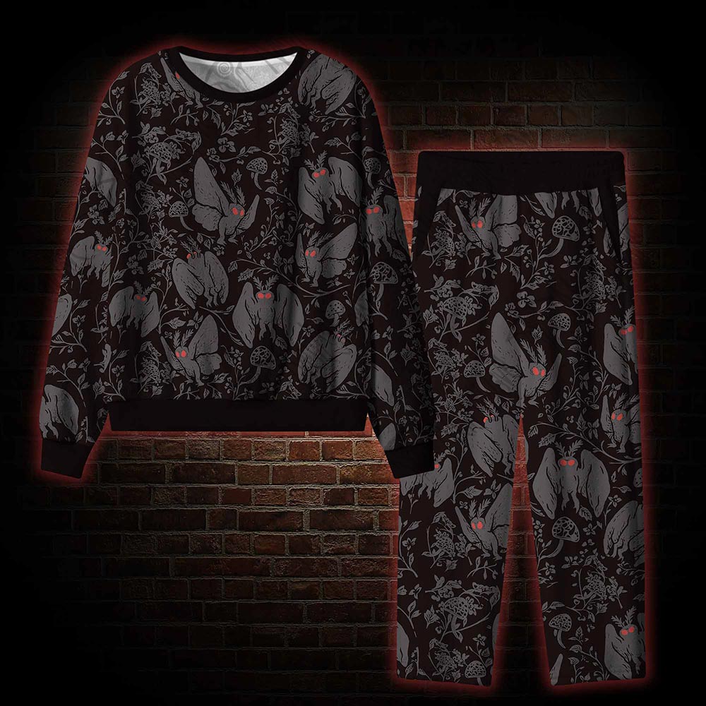 Mothman in the Jungle Cozy Pajama Sets