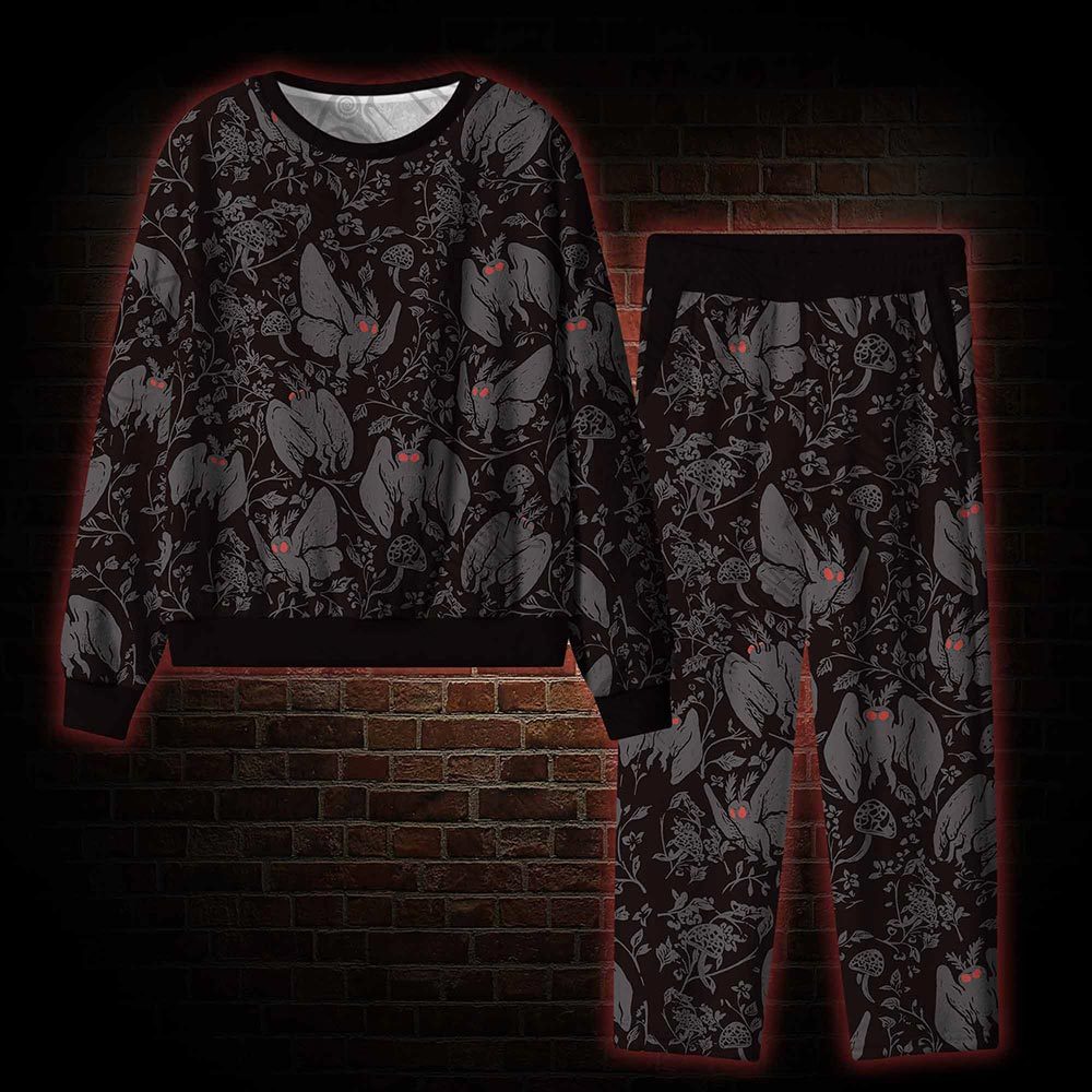Mothman in the Jungle Cozy Pajama Sets