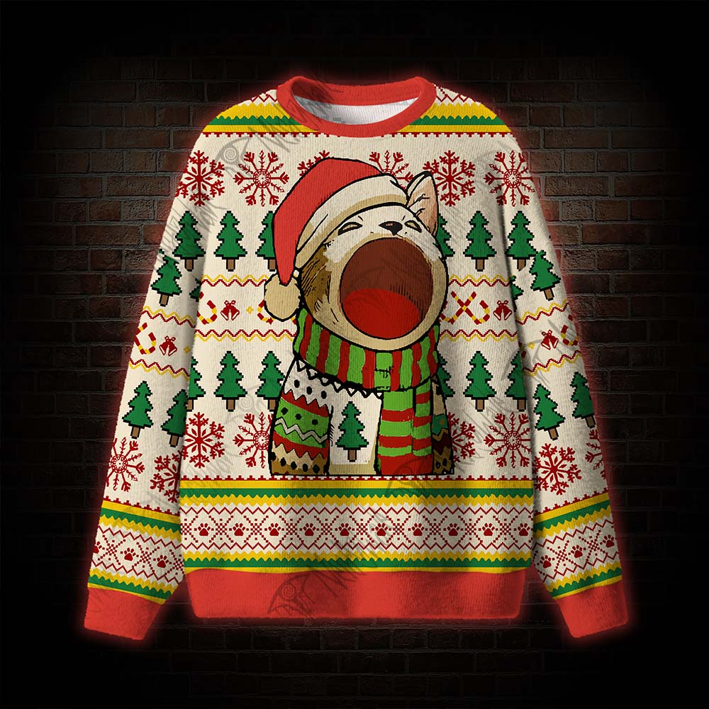 Yawning Cat Ugly Sweatshirts