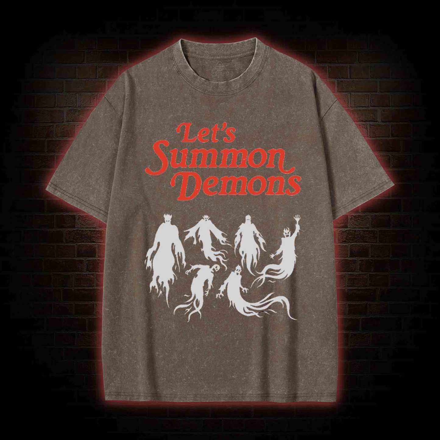 Let's Summon Demons Washed T-shirt