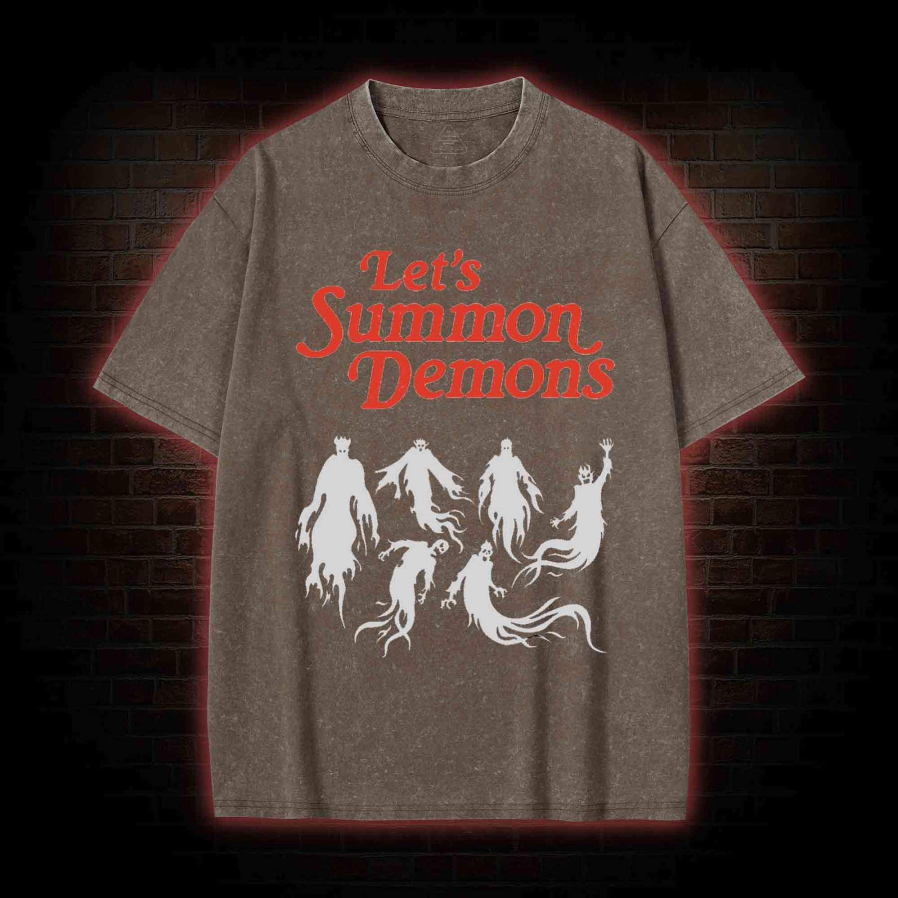 Let's Summon Demons Washed T-shirt