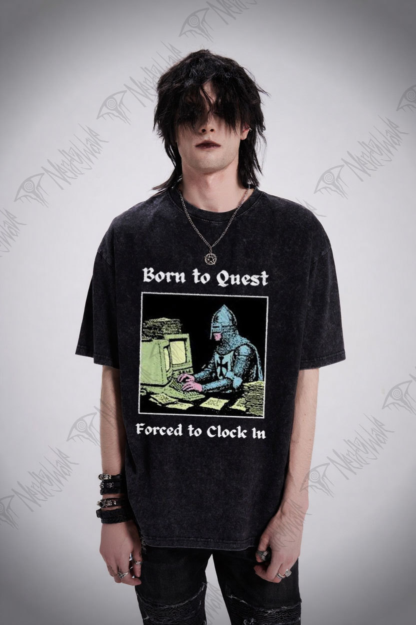 Born to Quest Washed T-shirt
