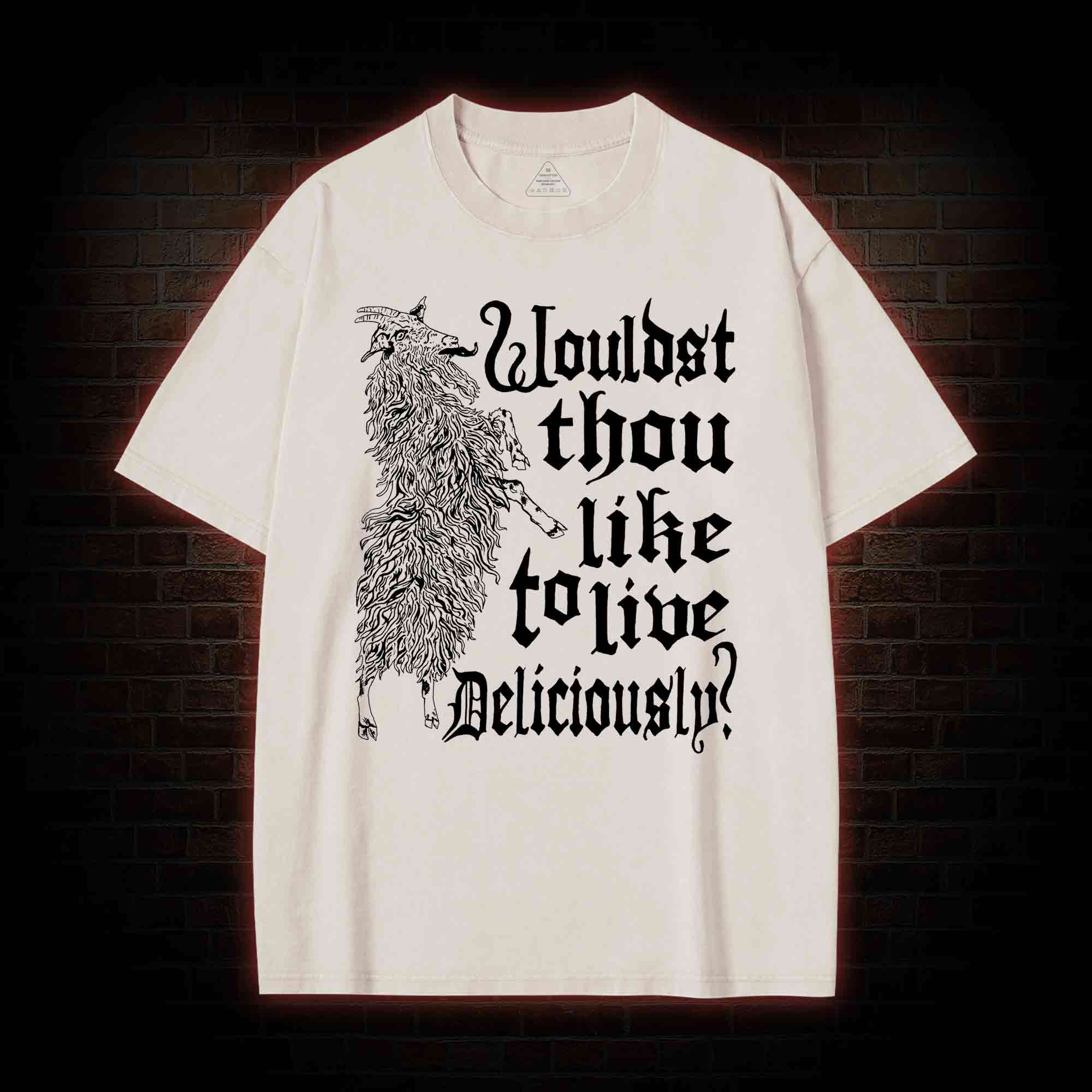 Live Deliciously Black Phillip T-shirt