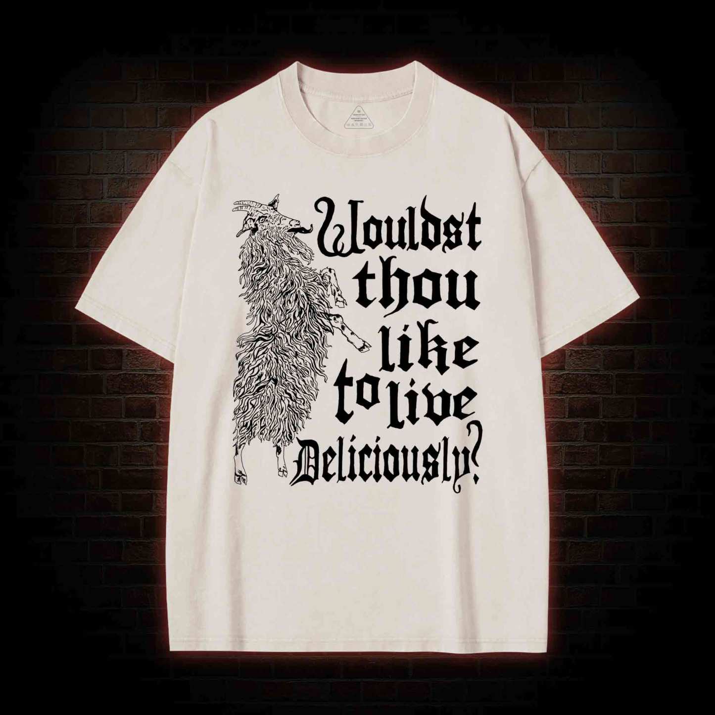 Live Deliciously Black Phillip T-shirt