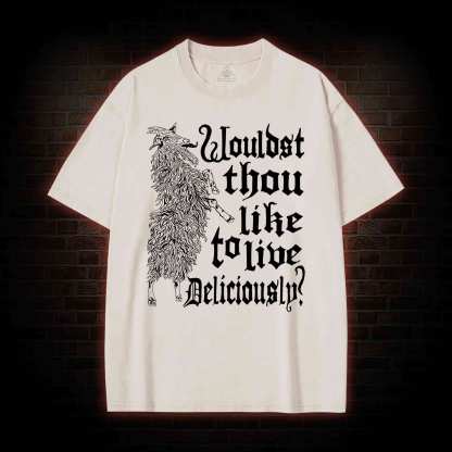 Live Deliciously Black Phillip T-shirt