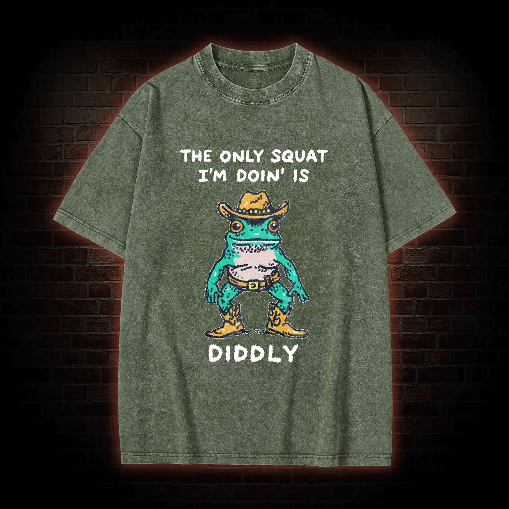 Cowboy Frog Washed T-shirt