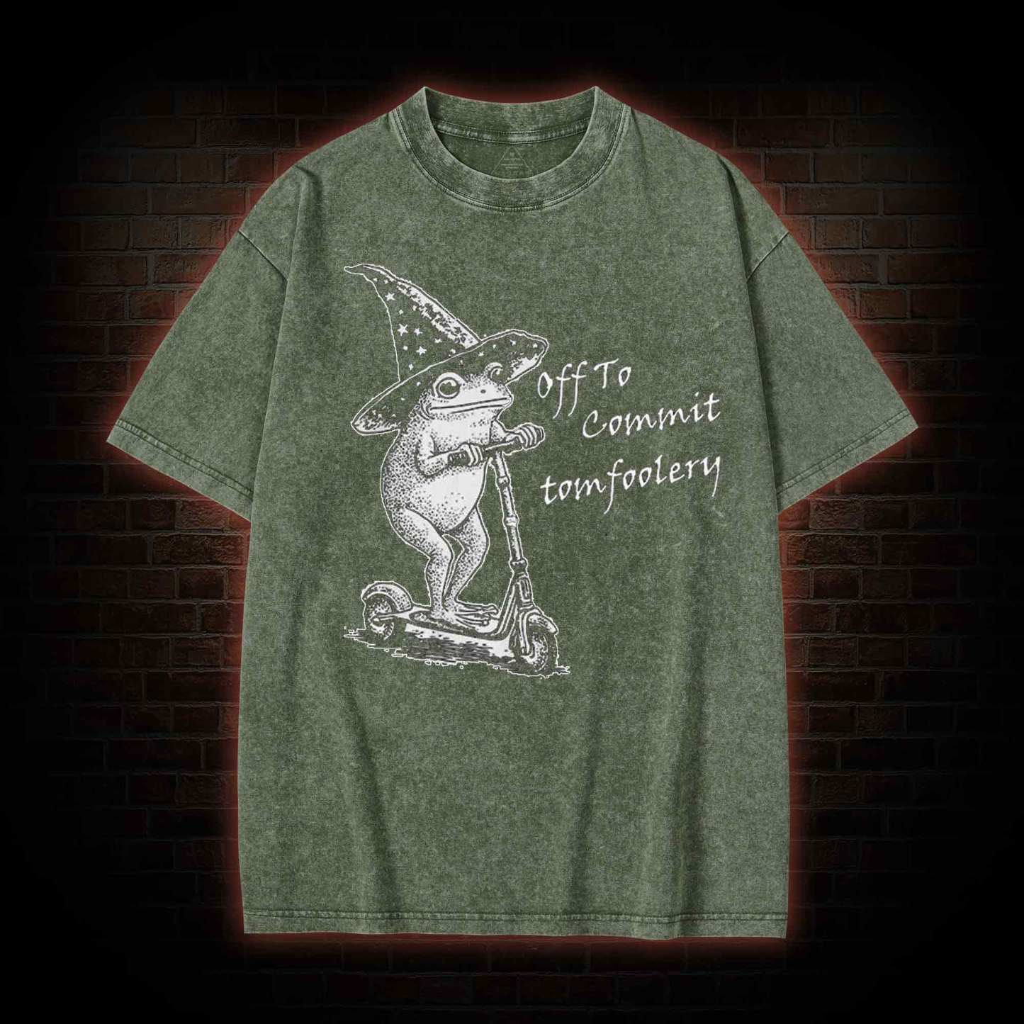 Off to Commit Tomfoolery Washed T-shirt