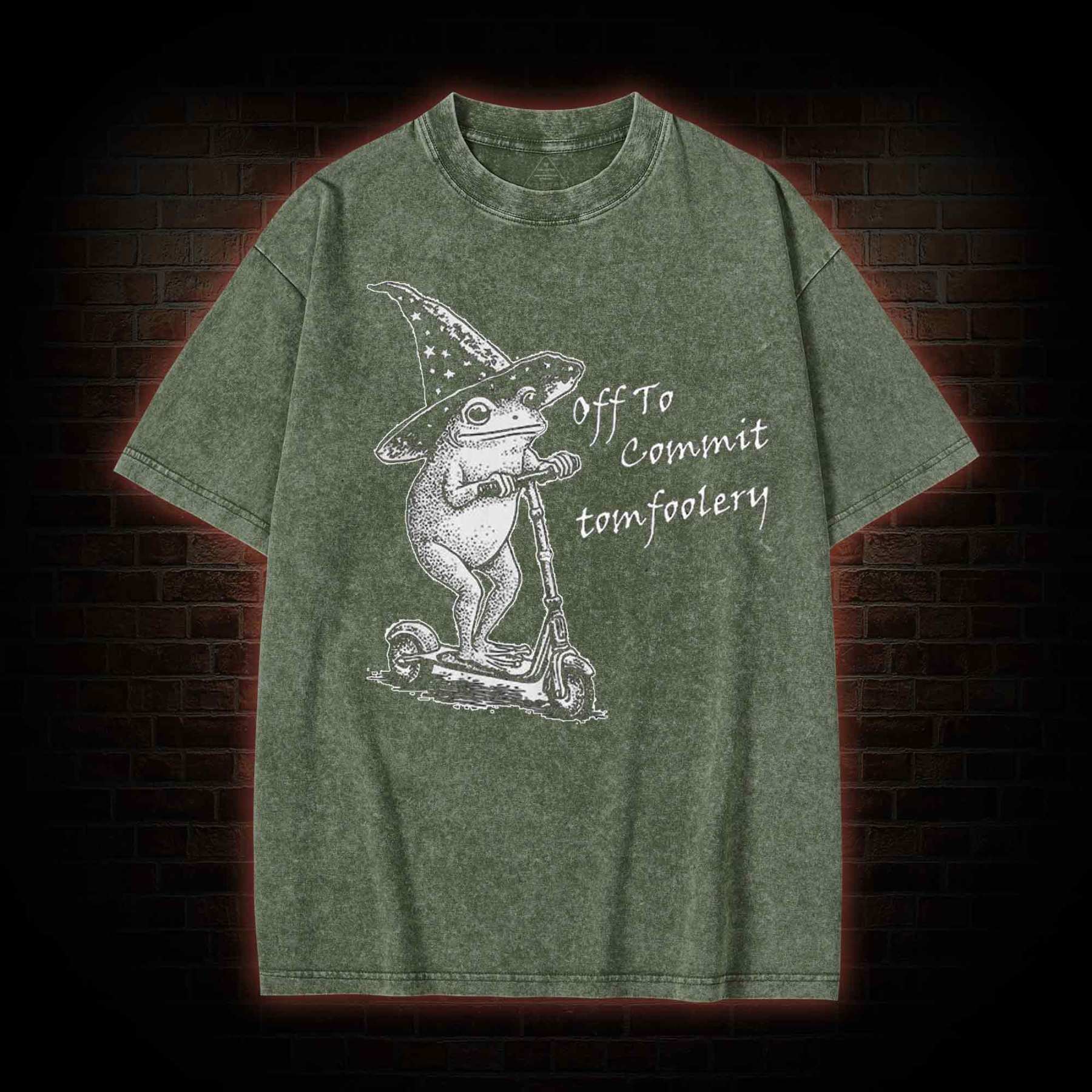 Off to Commit Tomfoolery Washed T-shirt